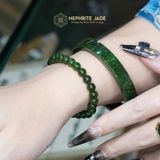  Vòng Đơn Ngọc Bích Canada 6ly 26 Hạt VIP Trơn (Không Kén Mệnh) 