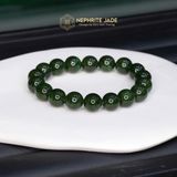  Vòng Đơn Ngọc Bích Canada 10ly 18 Hạt VIP Trơn (Không Kén Mệnh) 