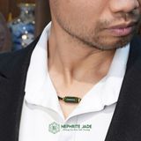  Mặt Dây Chuyền Lu Thống Đốt Trúc Ngọc Bích Canada KT: 10x20mm Cho Nam(Không Kén Mệnh) 