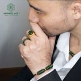  Vòng Dây Cáp Lu Thống Mix Ngũ Điếu Ngọc Bích Canada Vip Cho Nam (Không Kén Mệnh) 