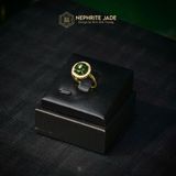  Nhẫn Vạn Phúc Đồng Tâm Ngọc Bích Canada Vàng Trang Sức VIP (Không Kén Mệnh) 