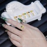  Nhẫn Cửu Nguyệt Long Vàng Tây Trang Sức Cho Các Mệnh 