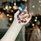  Vòng Dây Cáp Thạch Anh Tóc Đỏ Mix Ngũ Điếu, Lu Thống, Cỏ Bốn Lá, Bà Hồ Ly Và Charm Túi Tiền (Hỏa, Thổ) 200525-19 
