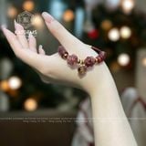 Vòng Dây Cáp Thạch Anh Tóc Đỏ Mix Ngũ Điếu, Lu Thống, Cỏ Bốn Lá, Bà Hồ Ly Và Charm Túi Tiền (Hỏa, Thổ) 200525-19 