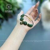  Vòng Dây Cáp Ngọc Bích Mix Ngũ Điếu, Lu Thống, Cỏ Bốn Lá, Bà Hồ Ly Và Charm Túi Tiền (Không Kén Mệnh) 