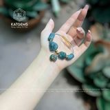  Vòng Dây Cáp Lam Ngọc Mix Ngũ Điếu, Lu Thống, Cỏ Bốn Lá, Bà Hồ Ly Chúa Và Charm Túi Tiền (Không Kén Mệnh) 