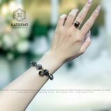  Vòng Dây Cáp Thạch Anh Tóc Đen Mix Ngũ Điếu, Lu Thống, Cỏ Bốn Lá, Bà Hồ Ly Và Charm Túi Tiền (Mộc, Thủy) 200525-17 