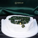  Vòng Chuỗi Ngọc Bích Canada Cao Cấp Vip 6Ly Mix Ngũ Điếu, Cỏ 4 Lá, Charm Túi Tiền, Charm Chú Om Mani Padme Hum Vàng 10K (Không Kén Mệnh) 
