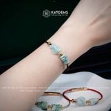  Vòng Dây Cáp Ngọc Hoa Bay Ngũ Điếu Mix Hồ Ly Phượng Và Bi Kim Tiền Vàng Tây 10k (Không Kén Mệnh) 