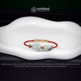  Vòng Dây Cáp Ngọc Hoa Bay Ngũ Điếu Mix Hồ Ly Phượng Và Bi Kim Tiền Vàng Tây 10k (Không Kén Mệnh) 