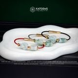  Vòng Dây Cáp Ngọc Hoa Bay Ngũ Điếu Mix Hồ Ly Phượng Và Bi Kim Tiền Vàng Tây 10k (Không Kén Mệnh) 