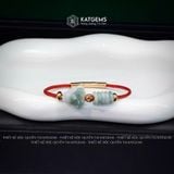  Vòng Dây Cáp Ngọc Hoa Bay Ngũ Điếu Mix Hồ Ly Chúa Và Bi Kim Tiền Vàng Tây 10k (Không Kén Mệnh) 