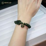  Vòng Đơn Ngọc Bích Canada Cao Cấp Vip 8Ly Mix Ngũ Điếu, Bà Hồ Ly Chúa, Túi Tiền Kim Bảo Và Bi Kim Tiền Vàng 10K (Không Kén Mệnh) 