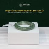  Vòng Khối Ngọc Cẩm Thạch (Phỉ Thúy) Hoa Bay Cao Cấp Bản Hẹ 11.5x8.2 Ni 52mm (Không Kén Mệnh) 293937 