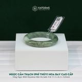  Vòng Khối Ngọc Cẩm Thạch (Phỉ Thúy) Hoa Bay Cao Cấp Bản Hẹ 11.5x8.2 Ni 52mm (Không Kén Mệnh) 293937 