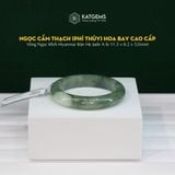  Vòng Khối Ngọc Cẩm Thạch (Phỉ Thúy) Hoa Bay Cao Cấp Bản Hẹ 11.5x8.2 Ni 52mm (Không Kén Mệnh) 293937 