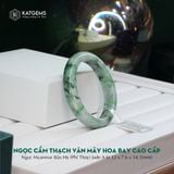  Vòng Khối Ngọc Cẩm Thạch Vân Hoa Bay Cao Cấp Bản Hẹ 12x7.6 Ni 54.5mm (Không Kén Mệnh) 