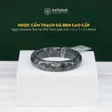  Vòng Khối Ngọc Gà Đen Độc Bản - Bản Hẹ 13.2 Dày 7 Ni 51.9mm (Không Kén Mệnh) 