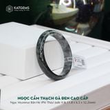  Vòng Khối Ngọc Gà Đen Độc Bản - Bản Hẹ 11.8 Dày 6.5 Ni 52.2mm (Không Kén Mệnh) 