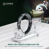  Vòng Khối Ngọc Gà Đen Độc Bản - Bản Hẹ 11.8 Dày 6.5 Ni 52.2mm (Không Kén Mệnh) 