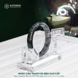  Vòng Khối Ngọc Gà Đen Độc Bản - Bản Hẹ 11.8 Dày 6.5 Ni 52.2mm (Không Kén Mệnh) 