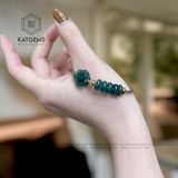  Vòng Dây Cáp Lam Ngũ Điếu Mix Hoa Mẫu Đơn Và Bi Kim Tiền Vàng Tây 10K (Không Kén Mệnh) 150525-19 