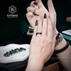  Nhẫn Khối Ngọc Cẩm Thạch Sơn Thuỷ (Type B) Vip Bản Hẹ 5-6li Đủ Ni Tay từ 15-19mm (Không Kén Mệnh) 