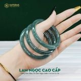  Vòng Khối Lam Ngọc Cao Cấp Bản Đũa 7li Ni 52 - 56mm (Không Kén Mệnh) 
