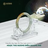  Vòng Khối Ngọc Thu Hương Điểm Hoàng Phỉ Cao Cấp Bản Đũa 8.3x7.6 Ni 52.6mm (Không Kén Mệnh) 395295 