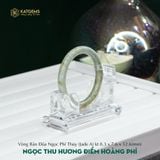  Vòng Khối Ngọc Thu Hương Điểm Hoàng Phỉ Cao Cấp Bản Đũa 8.3x7.6 Ni 52.6mm (Không Kén Mệnh) 395295 