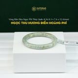  Vòng Khối Ngọc Thu Hương Điểm Hoàng Phỉ Cao Cấp Bản Đũa 8.3x7.6 Ni 52.6mm (Không Kén Mệnh) 395295 