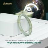  Vòng Khối Ngọc Thu Hương Điểm Hoàng Phỉ Cao Cấp Bản Đũa 8.3x7.6 Ni 52.6mm (Không Kén Mệnh) 395295 