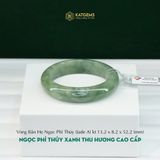  Vòng Khối Ngọc Phỉ Thúy Xanh Thu Hương Cấp Bản Hẹ 13.2x8.2 Ni 52.2mm (Không Kén Mệnh) 287436 