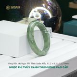 Vòng Khối Ngọc Phỉ Thúy Xanh Thu Hương Cấp Bản Hẹ 13.2x8.2 Ni 52.2mm (Không Kén Mệnh) 287436 