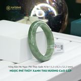 Vòng Khối Ngọc Phỉ Thúy Xanh Thu Hương Cấp Bản Hẹ 13.2x8.2 Ni 52.2mm (Không Kén Mệnh) 287436 
