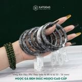  Vòng Khối Ngọc Gà Đen (Hắc Ngọc) Cao Cấp Bản Đũa 8li Ni 50 - 58mm (Không Kén Mệnh) 