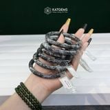  Vòng Khối Ngọc Gà Đen (Hắc Ngọc) Cao Cấp Bản Đũa 8li Ni 50 - 58mm (Không Kén Mệnh) 