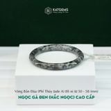  Vòng Khối Ngọc Gà Đen (Hắc Ngọc) Cao Cấp Bản Đũa 8li Ni 50 - 58mm (Không Kén Mệnh) 