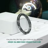  Vòng Khối Ngọc Gà Đen (Hắc Ngọc) Cao Cấp Bản Đũa 8li Ni 50 - 58mm (Không Kén Mệnh) 