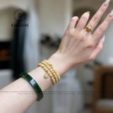  Chuỗi Ngọc Hoàng Phỉ Jade A 5.5ly Mix Tỳ Hưu Và Bi Kim Tiền Vàng Trang Sức (Không Kén Mệnh) 126013 