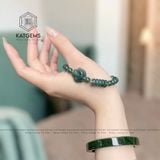  Vòng Lam Ngọc Cao Băng 6.5ly Mix Ngũ Điếu, Hồ Ly Và Bi Vàng Trang Sức (Không Kén Mệnh) 