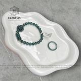  Vòng Lam Ngọc Cao Băng 6.5ly Mix Ngũ Điếu, Hồ Ly Và Bi Vàng Trang Sức (Không Kén Mệnh) 