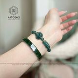  Vòng Lam Ngọc Cao Băng 6.5ly Mix Ngũ Điếu, Hồ Ly Và Bi Vàng Trang Sức (Không Kén Mệnh) 