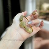  Vòng Dây Cáp Đá Thạch Anh Tóc Vàng Mix Ngũ Điếu, Lu Thống Chạm Kim Tiền Và Hồ Ly (Thổ, Kim) 