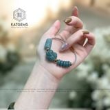  Vòng Dây Cáp Lam Ngọc Ngũ Điếu Mix Hồ Ly Và Lu Thống Chạm Kim Tiền (Không Kén Mệnh) 190525-19 