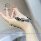  Vòng Dây Cáp Thạch Anh Tóc Đen Mix Lu Thống Chạm Kim Tiền, Bà Hồ Ly, Ngũ Điếu (Thủy, Mộc) 190525-31 