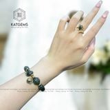  Vòng Dây Cáp Thạch Anh Tóc Xanh Mix Ngũ Điếu, Lu Thống, Cỏ Bốn Lá, Túi Tiền Và Bà Hồ Ly (Mộc, Hỏa) 200525-1 