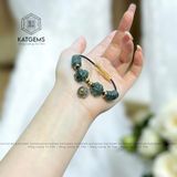  Vòng Dây Cáp Thạch Anh Tóc Xanh Mix Ngũ Điếu, Lu Thống, Cỏ Bốn Lá, Túi Tiền Và Bà Hồ Ly (Mộc, Hỏa) 200525-1 