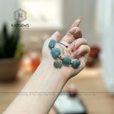  Vòng Dây Cáp Lam Ngọc Mix Ngũ Điếu, Lu Thống, Cỏ Bốn Lá, Bà Hồ Ly Chúa Và Charm Túi Tiền (Không Kén Mệnh) 