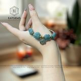  Vòng Dây Cáp Lam Ngọc Mix Ngũ Điếu, Lu Thống, Cỏ Bốn Lá, Bà Hồ Ly Chúa Và Charm Túi Tiền (Không Kén Mệnh) 